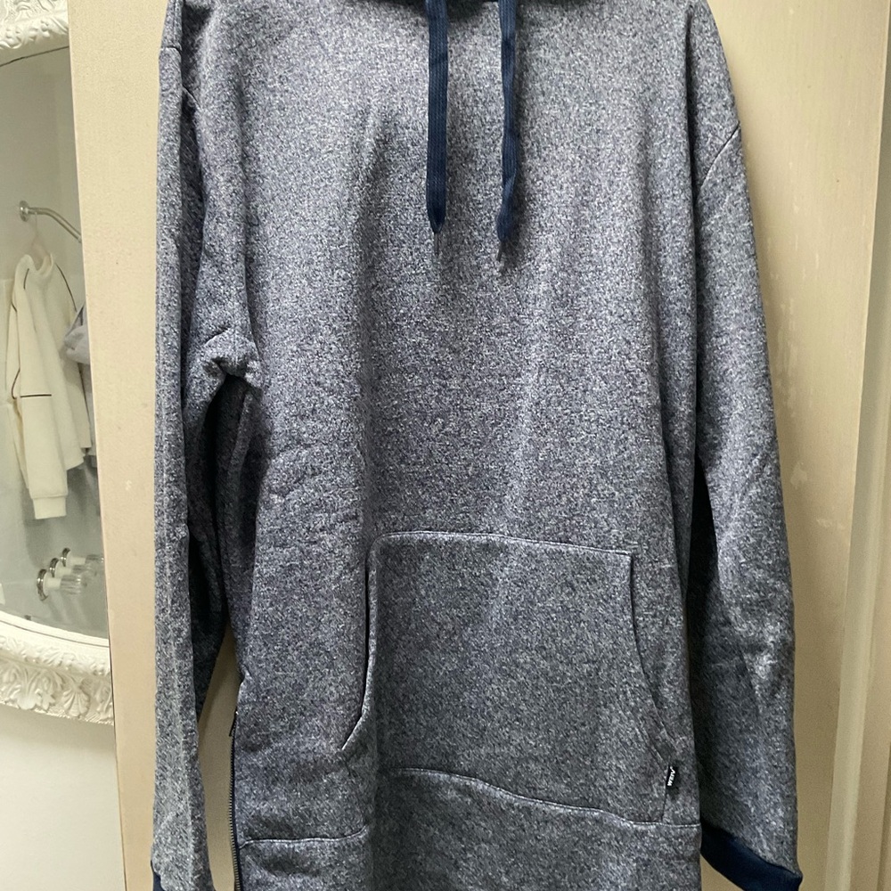 Women Blue Hoodie Dress XL